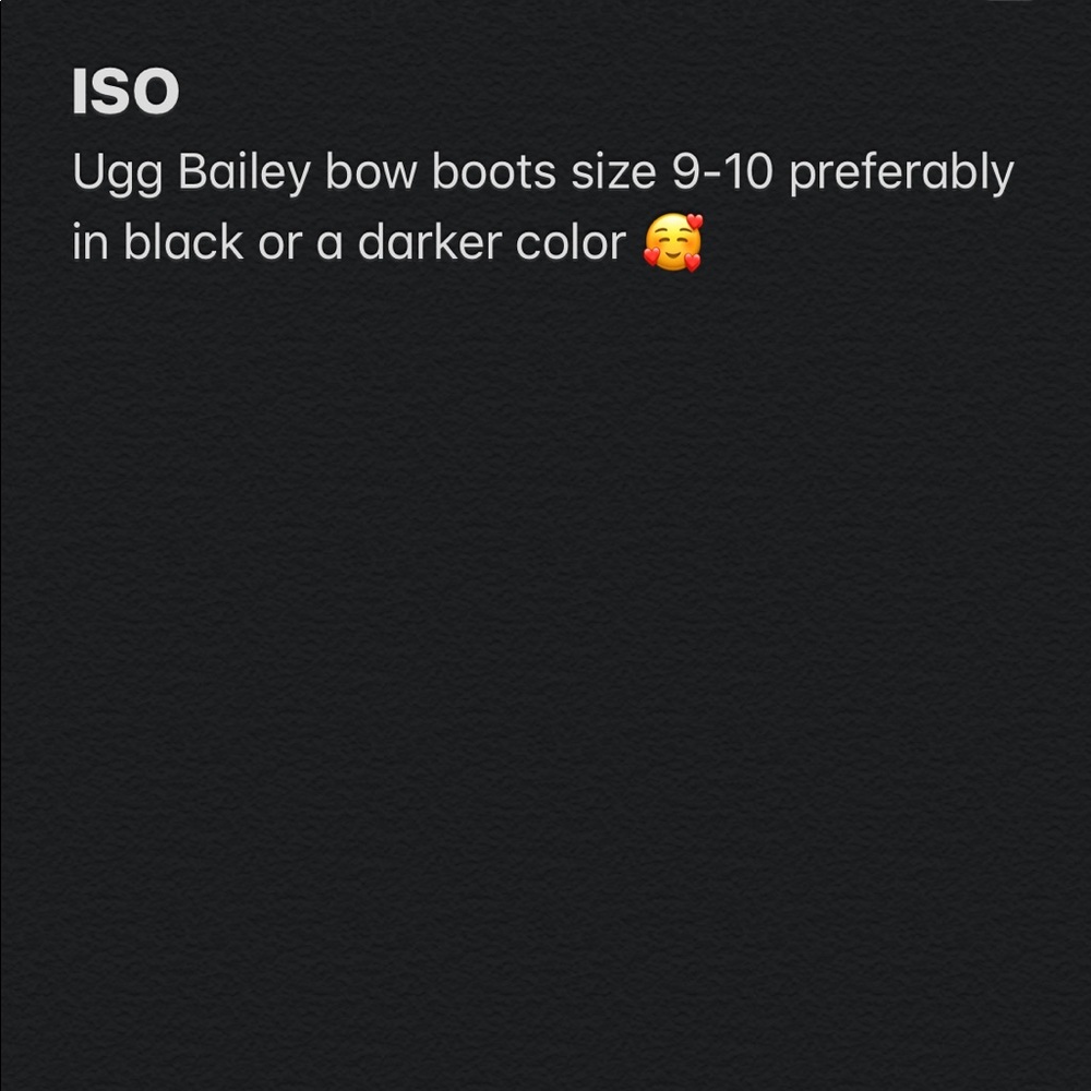 ISO ugg Bailey bow